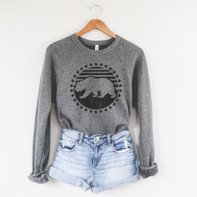 BEAR - GREY RAGLAN FLEECE